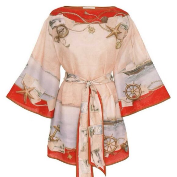 Zimmerman Linen Midi Dress - Picture 2 of 8